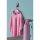 Полотенце-пончо, размер 60х70 см, цвет розовый - Фото 2