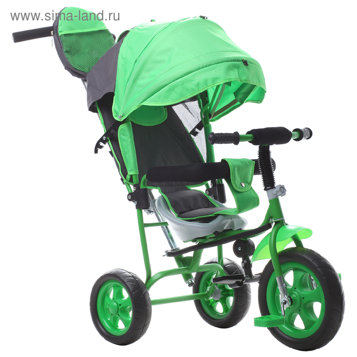 Велосипед трёхколёсный «Лучик Малют 2», колёса EVA 10"/8", цвет зелёный - Фото 1