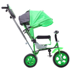 Велосипед трёхколёсный «Лучик Малют 2», колёса EVA 10"/8", цвет зелёный - Фото 4