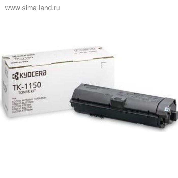 Тонер Картридж Kyocera TK-1150 черный для Kyocera P2235dn/P2235dw/M2135dn/M2635dn/M2635dw/M2735dw - Фото 1