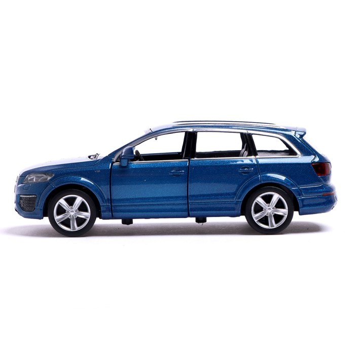 Машина металлическая AUDI Q7 V12, 1:32, открываются двери, инерция, цвет синий - фото 1905484554