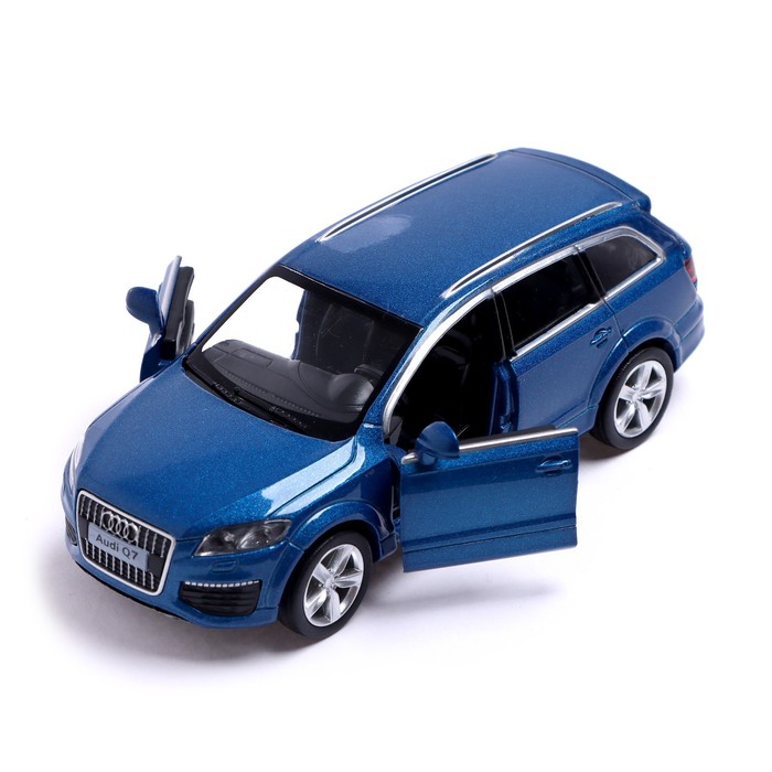 Машина металлическая AUDI Q7 V12, 1:32, открываются двери, инерция, цвет синий - фото 1905484555