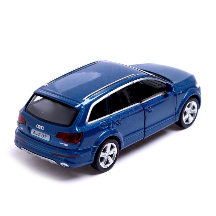 Машина металлическая AUDI Q7 V12, 1:32, открываются двери, инерция, цвет синий - фото 1905484556
