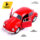 Машина металлическая VOLKSWAGEN BEETLE 1967, 1:32, открываются двери, инерция, цвет красный - Фото 3