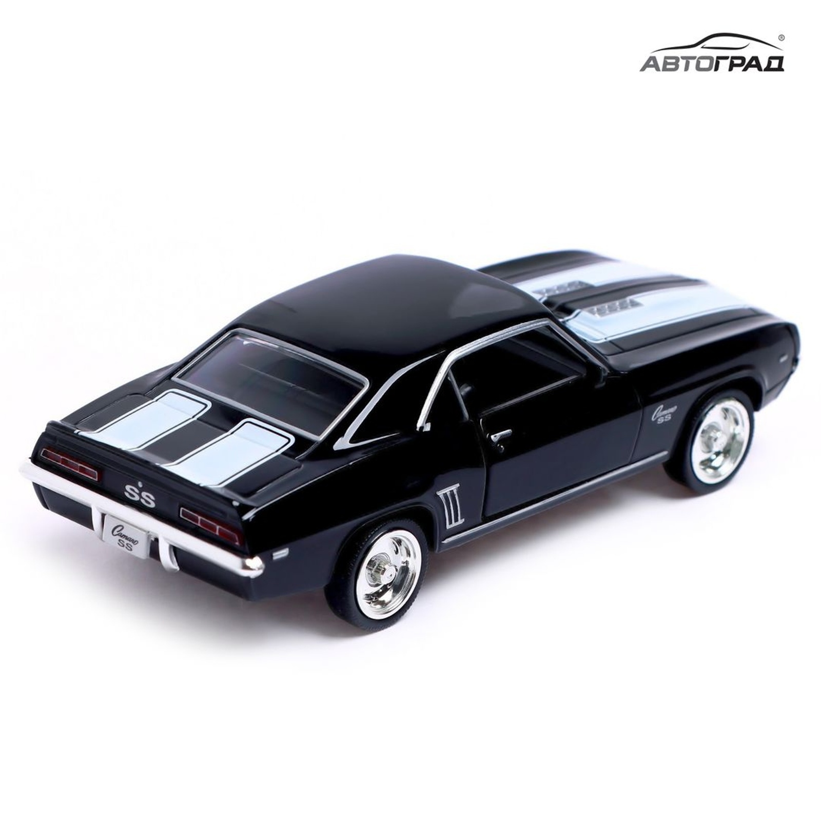 Машина металлическая CHEVROLET CAMARO SS, 1:32, открываются двери, инерция,  цвет чёрный (3098637) - Купить по цене от 523.00 руб. | Интернет магазин  SIMA-LAND.RU