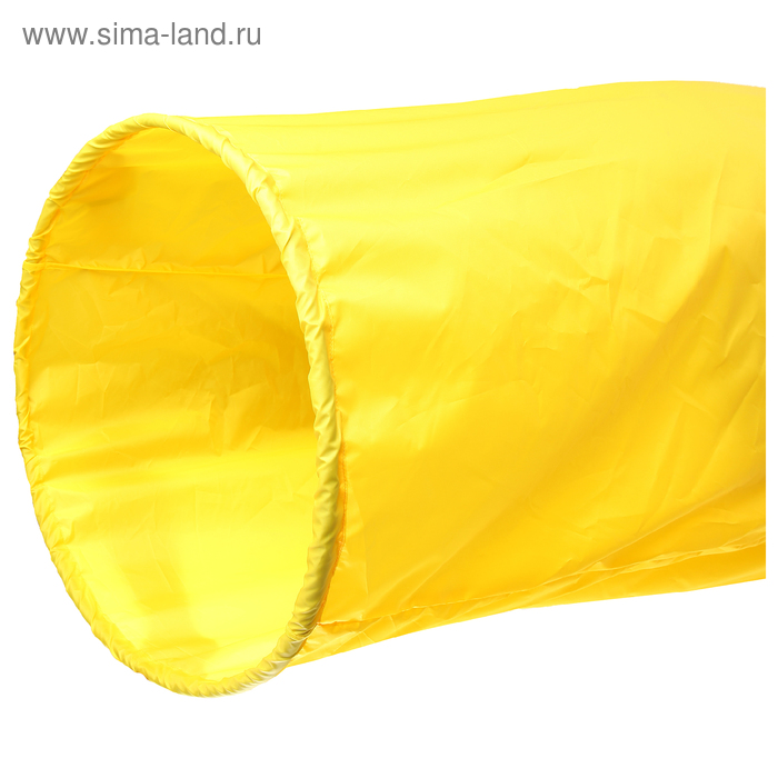 Тоннель для эстафет, длина 335 см, 1 кольцо диаметром 76 см, цвет жёлтый - Фото 1