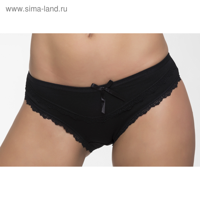 Трусы женские слипы si00259 цвет чёрный, р-р 50 (XL) (3720763) - Купить по цене
