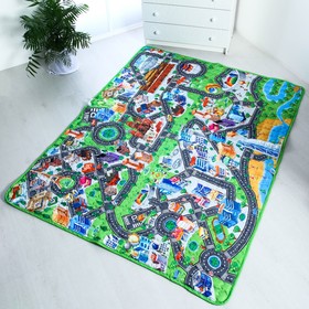 Игровой коврик-сумка для детей «Дороги», размер 200х155x0,5 см, Крошка Я