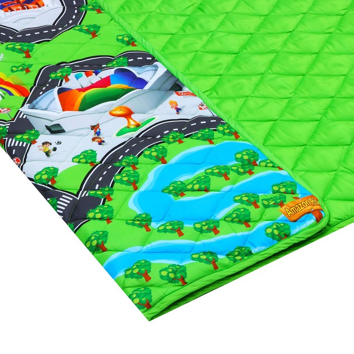 Игровой коврик-сумка для детей «Дороги», размер 200х155x0,5 см, Крошка Я - фото 1889281036