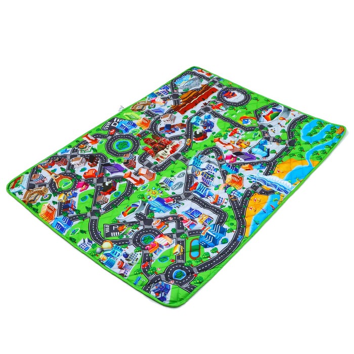 Игровой коврик-сумка для детей «Дороги», размер 200х155x0,5 см, Крошка Я - фото 1889281032
