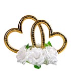 Набор на авто "№8": сердца на крышу/ "V"лента на капот 3 м/4 банта на ручки, тиффани - фото 24437592