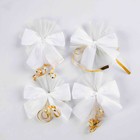 Набор на авто "№8": сердца на крышу/ "V"лента на капот 3 м/4 банта на ручки, тиффани - фото 24437593