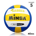 Мяч волейбольный MINSA, PU, машинная сшивка, 18 панелей, р. 5 - фото 23540267