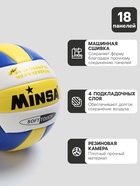 Волейбольный мяч MINSA, машинная сшивка, 18 панелей, р. 5, TPU - Фото 2