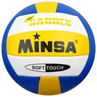 Мяч волейбольный MINSA, PU, машинная сшивка, 18 панелей, р. 5 - фото 3654260
