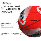 Футбольный мяч ONLYTOP +F50, машинная сшивка, 32 панели, р. 5, PVC - Фото 2