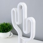 Ночник пластик "Кактус" 3АА (не в комплекте) диодная лента белый 12,7х7,1х28 RISALUX - фото 20834681