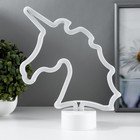 Ночник пластик "Единорог"диодная лента 3АА (не в комплекте) 23,5х7,1х27 - Фото 1