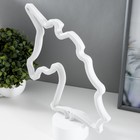 Ночник пластик "Единорог"диодная лента 3АА (не в комплекте) 23,5х7,1х27 - Фото 4