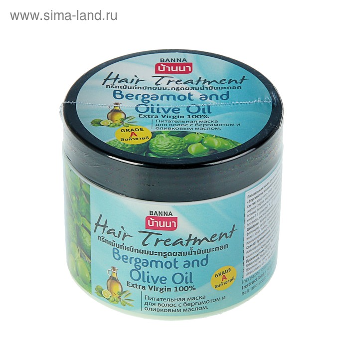 Маска для волос Banna "Бергамот и оливковое масло", 300 мл - Фото 1