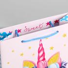 Пакет подарочный ламинированный вертикальный, упаковка, «Sweet», MS 18 х 23 х 10 см - Фото 4