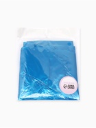 Дождевик - пончо, взрослый, размер универсальный, полиэтилен 40 г, синий - Фото 5