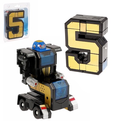 Робот "Робоцифра 5", трансформируется