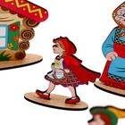 Кукольный театр сказки на столе «Красная шапочка» высота фигурок: 4-12 см - фото 4247014