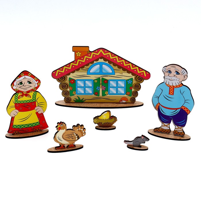 Кукольный театр сказки на столе «Курочка Ряба» - фото 1884859113