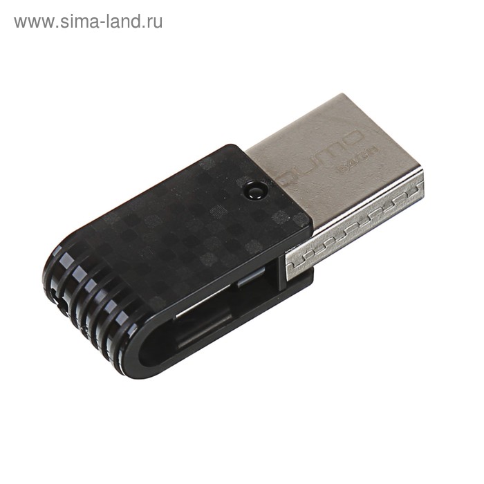УЦЕНКА Флешка OTG Qumo Hybrid 2, 64 Гб, USB3.0, USB/Type-C, чт до 140 Мб/с, зап до 40 Мб/с - Фото 1