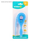 Расчёска детская, массажная щётка для волос Крошка Я «Самый лучший», от 0 мес., голубой - Фото 3