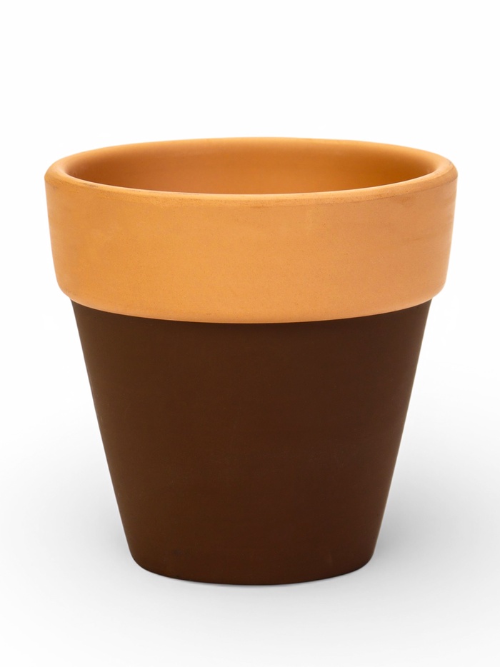 Горшок для цветов «Трапеция» керамический, 250 мл, 8×8×8 см, терракот - Фото 1