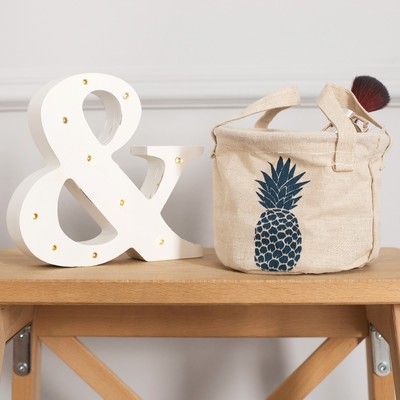 Корзинка текстильная "Ананас"12 х 10 см