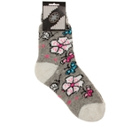 Носки женские шерстяные «Цветок с мотыльком», цвет серый, размер 25 - Фото 4