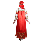 Русский народный костюм "Золотые узоры", платье, сорока, атлас, р-р 48, рост 172 см - Фото 3