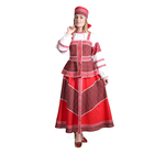 Русский народный костюм "Душечка", блузка с душегреей, юбка, головной убор, р-р 50, рост 172 см - Фото 1