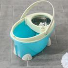 Швабра с отжимом и ведро с металлической центрифугой, 16 л, запасная насадка, цвет МИКС - Фото 3