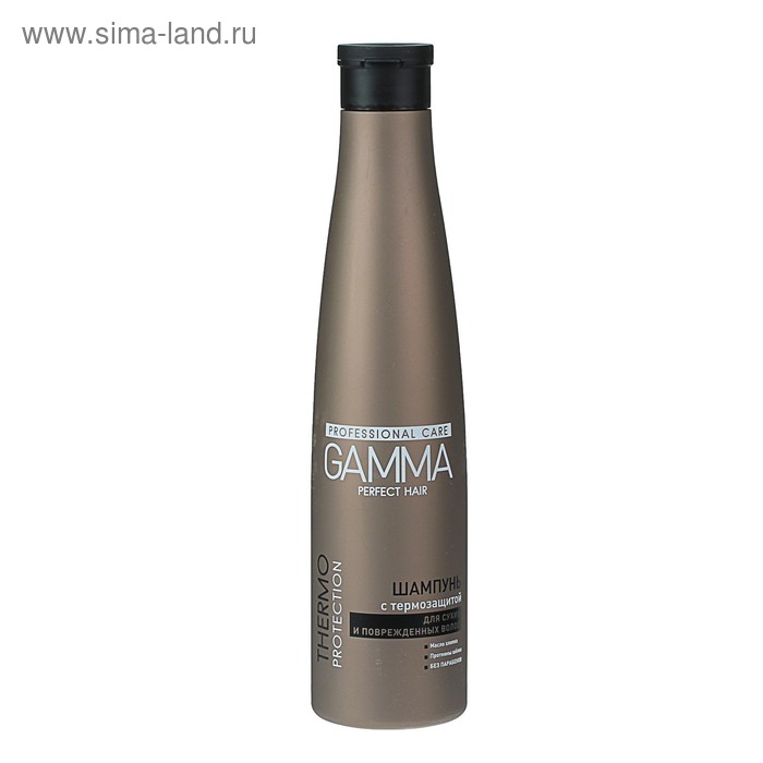 Шампунь Gamma Perfect Hair "Термозащита" для сухих и поврежденных волос, 350 мл - Фото 1