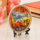 Тарелка сувенирная "ХМАО. Югра", 10 см, керамика, деколь - Фото 2