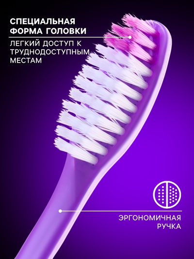 Зубная щётка Rendall Gentle, средней жёсткости, микс, 1 шт.