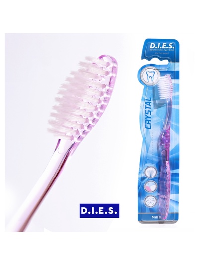 Зубная щётка D.I.E.S Кристалл, мягкая, 1 шт. МИКС