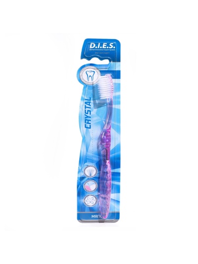 Зубная щётка D.I.E.S Кристалл, мягкая, 1 шт. МИКС