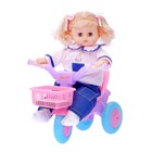 Пупс функциональный «Мира», в костюмчике, с велосипедом - Фото 2