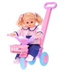 Пупс функциональный «Мира», в костюмчике, с велосипедом - Фото 4