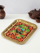 Набор посуды «Рябина», 3 предмета: самовар 3 л, заварочный чайник 0.7 л, поднос - Фото 11