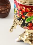 Набор посуды «Рябина», 3 предмета: самовар 3 л, заварочный чайник 0.7 л, поднос - Фото 8