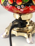 Набор посуды «Рябина», 3 предмета: самовар 3 л, заварочный чайник 0.7 л, поднос - Фото 9