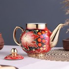 Набор посуды «Рябина», 3 предмета: самовар 3 л, заварочный чайник 0.7 л, поднос - Фото 10