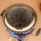 Набор посуды «Птица на синем», 3 предмета: самовар 3 л, заварочный чайник 0.7 л, поднос - Фото 7