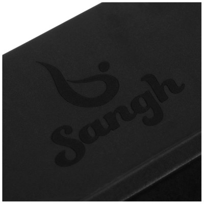 Набор для йоги Sangh: блок, ремень, чёрный